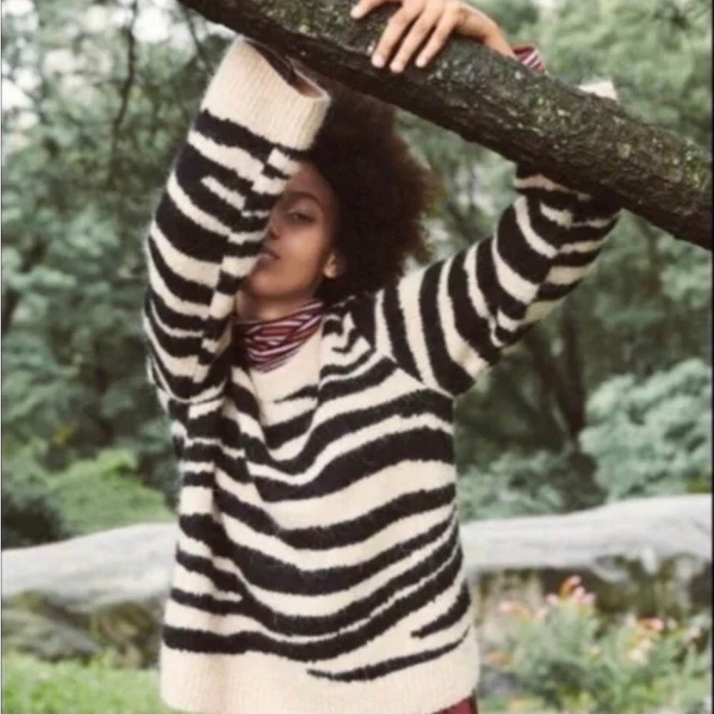 💥PRICE DROP💥 Shrunken Pullover Sweater in Tiger Stripe*